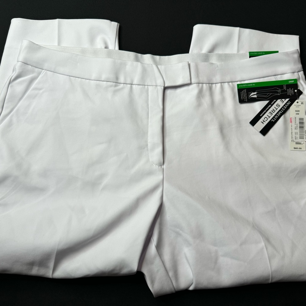NWT Investments Woman Crop Pants Sz 22W ELITE STRETCH Comfort 5TH AVE Fit